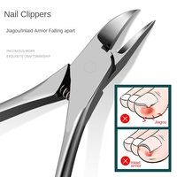 Juego de Cortaúñas de Acero Inoxidable de 8 Piezas con Logotipo Personalizado FLYHIGH, Lima Nano, Cuchilla Recta, Kit de Herramientas de Belleza Profesional en Caja