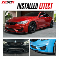 Aileron de diffuseur avant en fibre de carbone sèche ZESON style 3D pour BMW M3 F80 M4 F82 F83 2014-2018