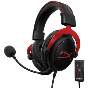 Hyper x cloud ii fone de ouvido sem fio, hi-fi 7.1, som surround, gaming, headset com microfone para computador e celular