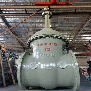 DN600 tiêu chuẩn Nga wcb mặt bích kim loại kín nêm Van cổng đường kính lớn đúc thép Van cổng - Product Image 2