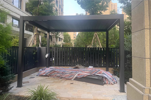 Kits de système de toit plat étanche Gazebo extérieur jardin <span class=keywords><strong>Pergola</strong></span> aluminium <span class=keywords><strong>bioclimatique</strong></span> - Product Image 3
