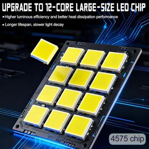 Xenplus Fari LED per Auto Universali IP68, OEM ODM U23 300W 56000Lm 6000K Super Luminosi CSP4575 H7 H4 H1 H13 9005 - Product Image 3