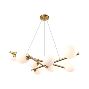 Lámpara de Araña Moderna de Metal Dorado para Comedor, Sala de Estar, Estilo 8 Velas, Luces para Interiores, Hogar, Restaurante, Hotel, Uso con Corriente Alterna - Product Image 6