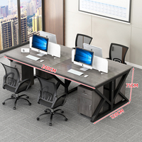 Mobilier de bureau moderne bureau poste de travail 2 4 6 8 places cloison bureau poste de travail