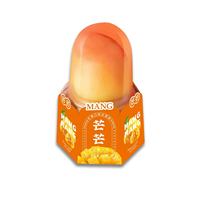Expédition mondiale Crème glacée aux fruits Internet Ice Cream saveurs mangue citron pêche, snacks exotiques, crème glacée virale 75g*12