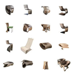 Banc artistique en pavés, chaise d'attente commerciale moderne, tabourets publics en gros pour halls d'hôtel - Product Image 4