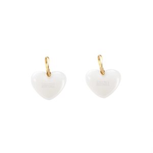 Boucles d'oreilles pendantes tendance en acier inoxydable 316L plaqué or PVD, durables et résistantes, en forme de cœur - Product Image 2