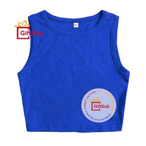 Kadın temel rahat streç mahsul kırpılmış Tank <span class=keywords><strong>Top</strong></span> kolsuz Tee gömlek bluz yaz kıyafetleri süblimasyon katı mahsul Tank Tops - Product Image 4