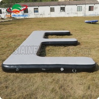 Station de ski gonflable flottante, en tissu point de goutte d'eau, pour Yacht/bateau à moteur, plateforme de jet ski