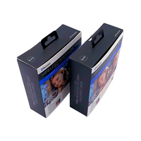 Boîte d'emballage pour écouteurs avec logo personnalisé Angelol, boîte d'emballage pour casque en papier avec fermeture magnétique et fenêtre en PVC