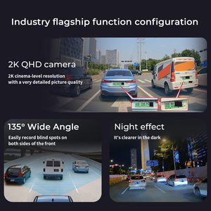 Autosight T2 Mini Xe DVR 2K 1080P Dash Máy Ảnh Phía Trước Và Phía Sau Độ Phân Giải Cao Wifi Xe Ghi Âm WDR Đa-Chức Năng Ống Kính Kép - Product Image 2