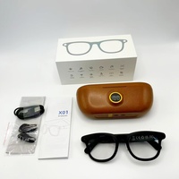 Lunettes intelligentes IA avec étui de charge 3600 mAh, caméra 8MP, enregistrement vidéo 1080P, transmission Wi-Fi, appels sans fil BT et intégration ChatGPT