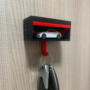 Nuevo Llavero de Coche con Diseño de Arte Moderno Impreso en 3D, Gancho de Pared para Llaves de Coche, Diseño de Garaje, Material PLA Intercambiable - Product Image 2