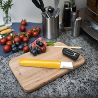 Couteau de camping en acier tungstène de bonne qualité avec poignée en PVC, outils d'affûtage de couteau d'extérieur, mini et facile à utiliser