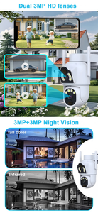 Cámara Solar PTZ ZCVision de 8MP, Cámara Solar PTZ para Exteriores con Doble Lente, Visualización de Doble Pantalla y Grabación AOV 24/7 - Product Image 5