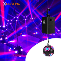 Éclairage de scène OEM 100W RGBW LED Cinétique en forme de ballon de football avec système de levage par treuil DMX512