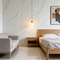 Carrelage mural et de sol en porcelaine brillante 600x1200mm, texture brique, moderne, imperméable, résistant aux rayures, salon, hall, hôtel, villa