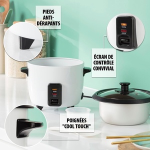 Olla Arrocera Eléctrica Grande de 8 Litros para Restaurantes y Hoteles, con Revestimiento Antiadherente, Cocción Rápida y Carcasa de Hierro - Product Image 2