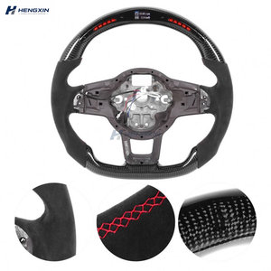 Volant en fibre de carbone à LED à fond plat, très vendu, pour Volkswagen Golf6/<span class=keywords><strong>7</strong></span> MK7.5 GTI Scirocco Polo GTS <span class=keywords><strong>R</strong></span> <span class=keywords><strong>Line</strong></span> - Product Image 3