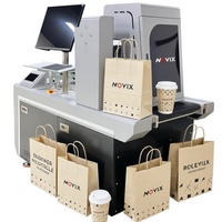 NOVIX Neuer Hochauflösender Mini-Desktop-Einzelpass-Hochgeschwindigkeits-CMYK-Tintenstrahldrucker für Papiertüten Automatisch