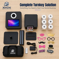 Photomaton WiFi à écran tactile pour iPad, 15,6 pouces, avec coque pour mariage et fête, machine à selfie DSLR avec flight cases