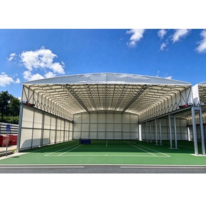 Toldo retráctil flotante para pista, techo de estadio, toldo plegable de PVC, toldo eléctrico para cancha de pádel al aire libre - Product Image 1