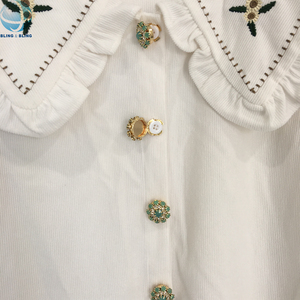 Trang trí Rhinestone nút bao gồm phụ nữ áo sơ mi nút Jewel phù hợp với đám cưới phụ kiện trượt trên nút bao gồm - Product Image 3