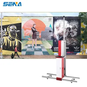 Impresora de inyección de tinta de pared con fotos 3D HD a juego de colores automáticos para máquina de impresión de pared mural para interiores y exteriores