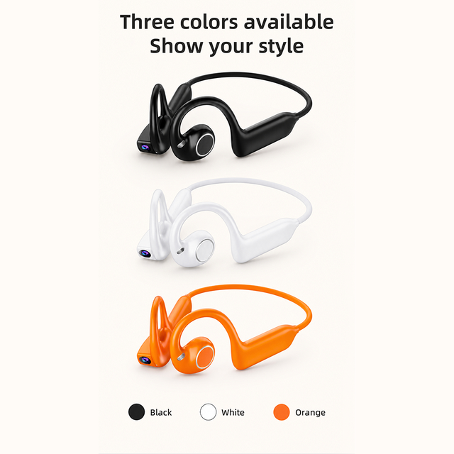 E900 AI Smart Translation Sport 1080P Meeting Minutes Video Call Wireless Active Noise Cancellation (ANC) Neckband Headphones