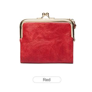 Cartera Corta Vintage para Mujer con Cierre Metálico, Monedero Bifold Multifuncional con Bolsillo para Monedas con Cremallera, Tarjetero Portátil de Cuero PU - Product Image 6