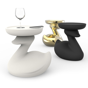 Meja Kopi Kecil Bentuk Angsa Lucu dan Cantik dari Fiberglass Modern yang Dapat Dipindahkan untuk Perabot Rumah Ruang Tamu - Product Image 6