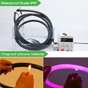 डीएमएक्स ब्लैक 360 आरजीबीडब्ल्यू का नेतृत्व सिलिकॉन ट्यूब नीऑन फ्लेक्स डज लाइट प्रोग्राम करने योग्य d30 d22 नियॉन रस्सी ट्यूब - Product Image 3