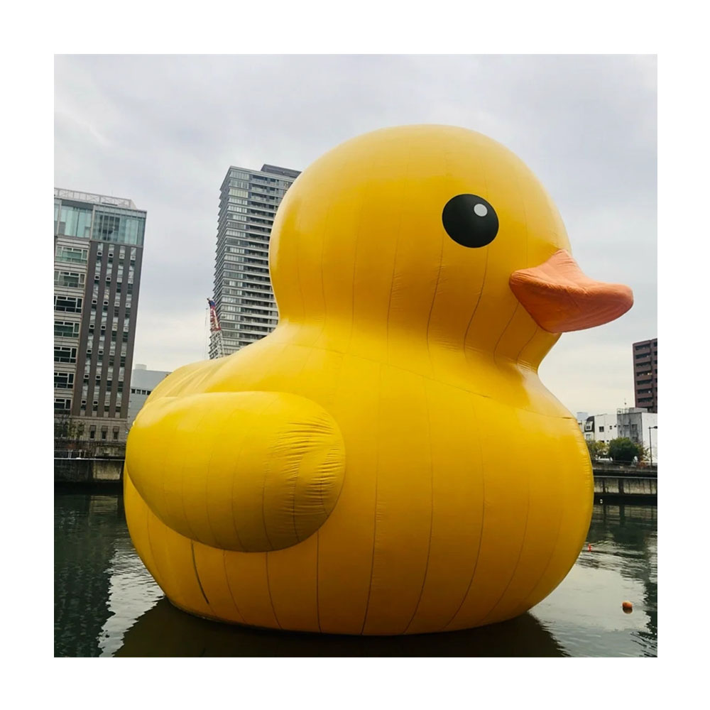 Pato Inflable Gigante De 120x120x83 Cm – Decoración Para Fiestas De Graduación, Verano, Playa Y Piscina (Amarillo)