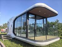 Maison-conteneur ultra-luxe respirante de 8,5 m, marque Chenggang, personnalisable, une chambre, un salon, capsule spatiale, Hebei, export uniquement