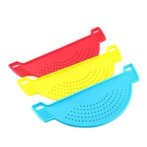 Égouttoir pliable en silicone pour casseroles et pâtes, écologique, pour cuisine domestique, lavage à la main uniquement, 28,5x12CM - Product Image 6