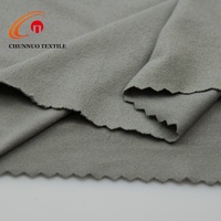 Textile shunnuo 100D20D teint uni, 1 côté 2 faces, avec brosse DTY à sensation douce et très extensible, pour sous-vêtements et vêtement