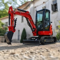 Nouvelle Arrivée Mini-Excavatrice 3,5 Tonnes sur Chenilles en Caoutchouc Moteur EPA Petite Excavatrice Agricole Prix Usine