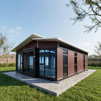 Maison conteneur mobile de luxe, pliable, compacte, préfabriquée, extensible, portable, en structure acier, 20FT 30FT 40FT