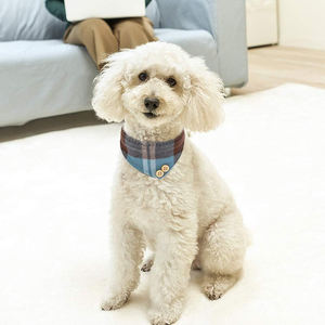 מתכווננת קלאסית כלב משובץ צווארון בנדאנה רצועה סט פעמון מוצק קטן בינוני כלבים כלבים חתולים אימון חופשה מתנה - Product Image 6