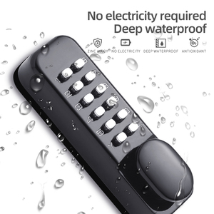 ล็อคประตูแบบดิจิตอล Botones แบบดันแบบเม็ดกันน้ําและกันแดด - Product Image 4