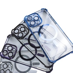 Funda Magnética para Teléfono con Recubrimiento Electrolítico, Compatible con Fundas para Celulares, para iPhone 15 - Product Image 1