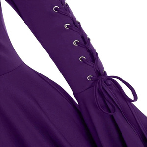Gabardina Larga Vintage para Mujer, Capas con Capucha, Manga Larga, Dobladillo Irregular, Disfraz Punk para Halloween, Ropa Gótica Femenina - Product Image 4