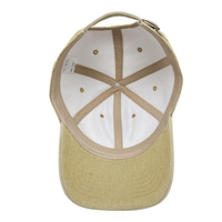 Casquette de baseball vintage sportive brodée sur mesure Bright Sun, logo brodé de haute qualité, en denim non structuré et tissu éponge