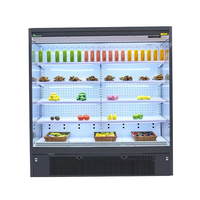 Équipement de réfrigération à système de refroidissement à distance / enfichable, Réfrigérateur à légumes, Réfrigérateur à boissons, Vitrine réfrigérée ouverte multi-niveaux