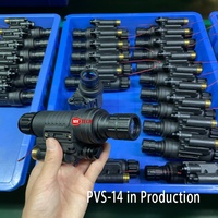 MHNV PVS-14 Gen 2 + penglihatan malam performa tinggi monokular PVS14 jangkauan 200M perangkat monokular IR