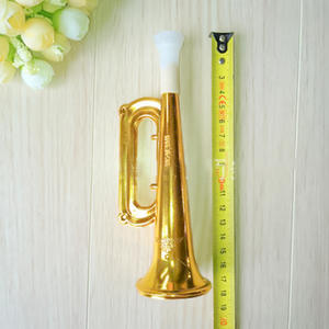 Corneta Dorada Western, instrumento musical de juguete, trompeta para animar, corneta de juguete, venta al por mayor por un o dos yuanes. - Product Image 5