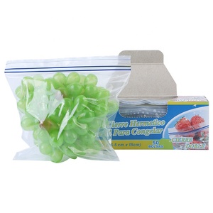 Clear custom printed heavy duty <b>zip</b> lock plastic resealable smell proof food storage zipper freezer <b>bags</b> with logo - Product Image 6