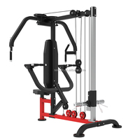 Machine de musculation multi-fonctions 2-en-1 avec fonction de développé couché, équipement de musculation debout en acier pour les pectoraux et le dos, nouveau