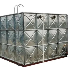 Tanque de água galvanizado modular, painéis galvanizados quente elevados tanque de água