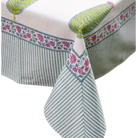 Nappe de banquet de mariage jetable indienne 100 % coton, motifs personnalisés, imperméable, écologique, durable, résistante à l'huile et infroissable